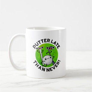 Caneca De Café Putter Mais Tarde Do Que Nunca Engraçado Golf Pun