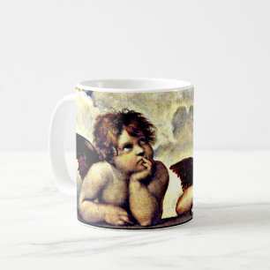 Caneca De Café Putti, Detalhe da Madonna Sistina,