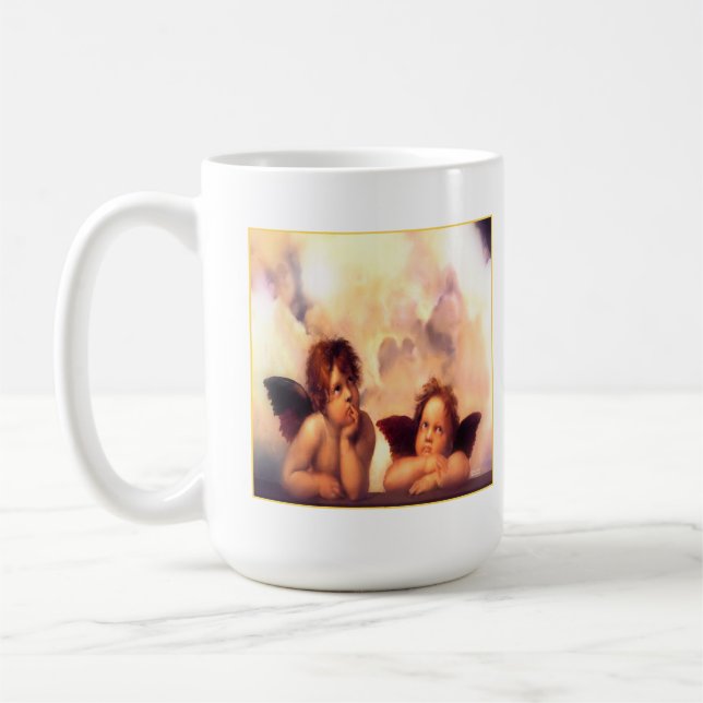 Caneca De Café Putti Par de Anjos (Esquerda)