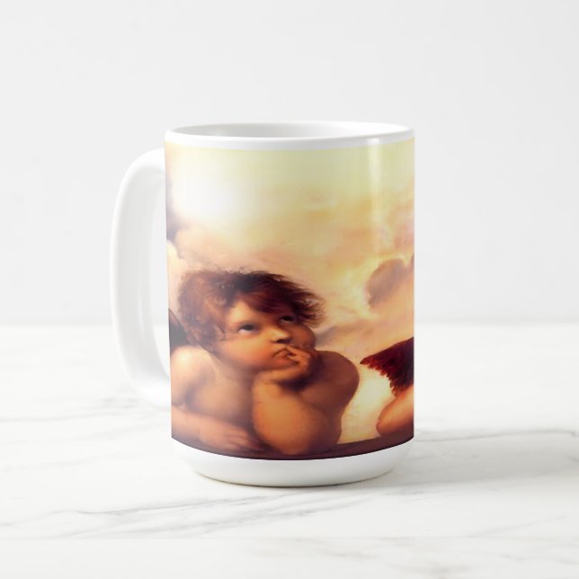 Caneca De Café Putti Par de Anjos (Frente Esquerda)