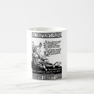Caneca De Café Pvt. A garantia de Treptow.  "Eu imagem fight_War
