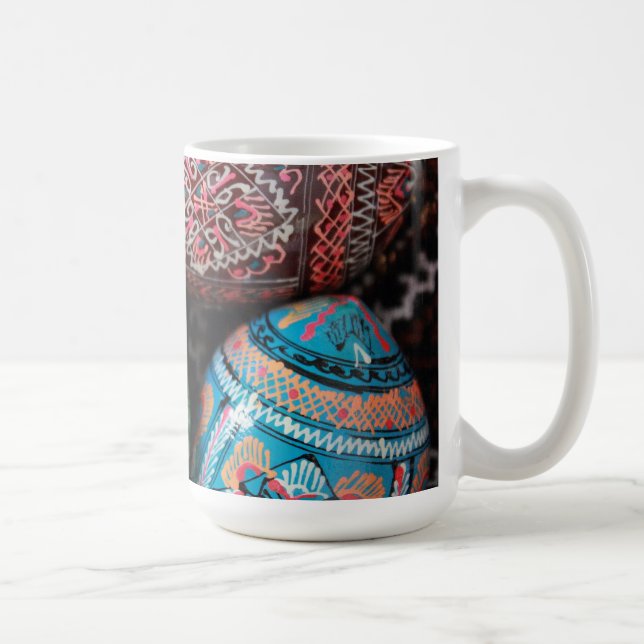 Caneca De Café Pysanky Ucraniano - Ovos de Páscoa (Direita)