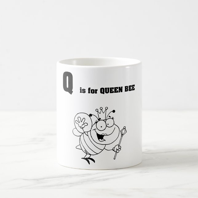 Caneca De Café Q é para Rainha Bee Mug (Criador carregado)