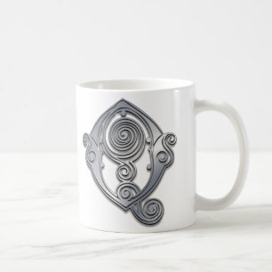 Caneca De Café Q Monograma Espiral Romano