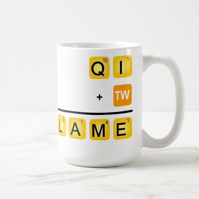 Caneca De Café QI é COXO! (Direita)