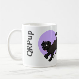 Caneca De Café QRPup Cup - Terrier Preto