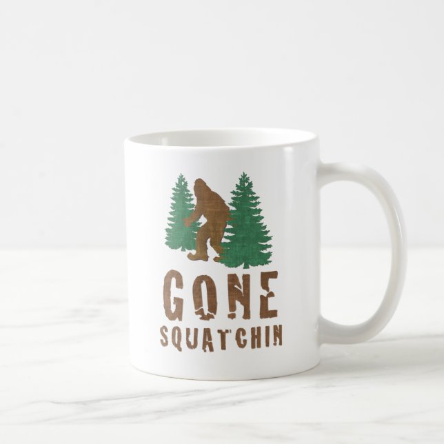 Caneca De Café Quadrado Isolado (Vintage) (Direita)