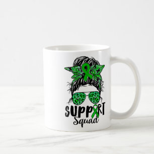Caneca De Café Quadrado Mensagem de Bun Guerreiro Verde Proble Me