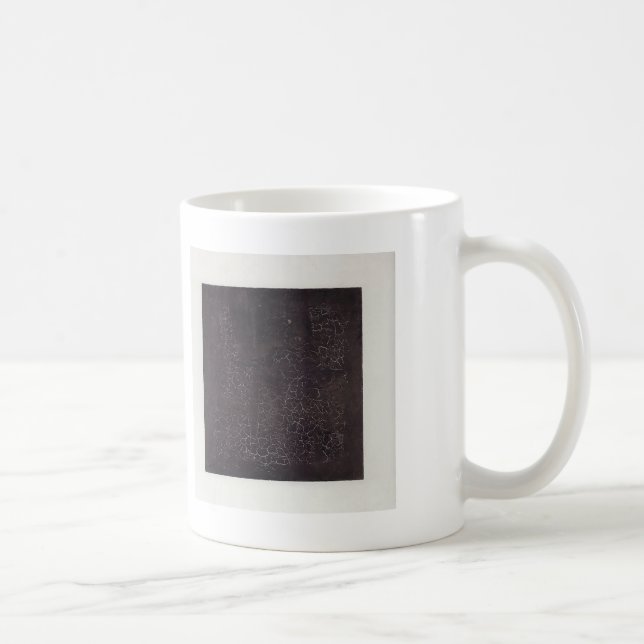 Caneca De Café Quadrado preto de Kazimir Malevich- (Direita)