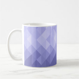 Caneca De Café Quadrados geométricos do triângulo violeta roxo