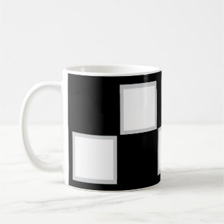 Caneca De Café Quadrados Xadrez