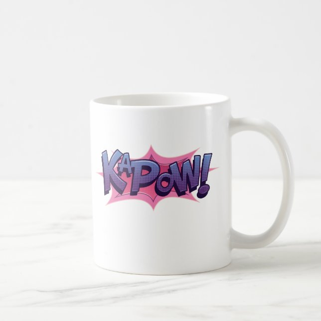 Caneca De Café Quadrinho KaPow! (Direita)