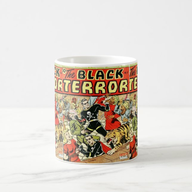 Caneca De Café Quadrinhos de Terror Pretos (Centro)