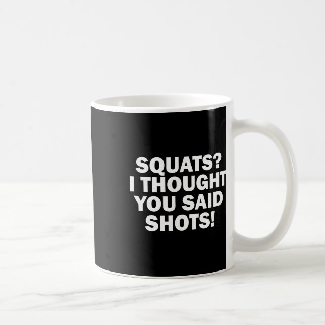 Caneca De Café Quadrinhos Engraçados De Malhações De Gym Eu Pense (Direita)
