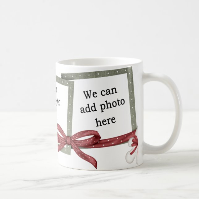 Caneca De Café Quadro da foto do Natal (Direita)