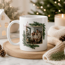 Quadro de Natal Alegre Personalizado Família 