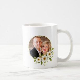 Caneca De Café Quadro Floral de Fotografias Personalizado