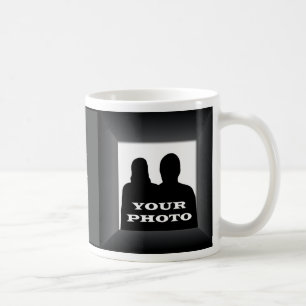 Caneca De Café Quadro Preto Seu Modelo de Fotografia