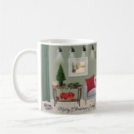 Caneca De Café Quaint Christmas Scene Mug