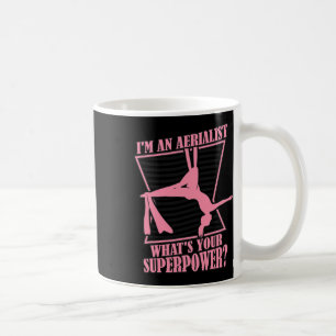 Caneca De Café Qual é sua Ginástica de Superpoder Aerial Yoga Aer