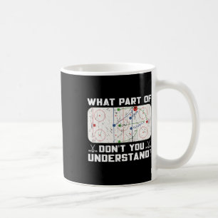 Caneca De Café Qual Parte De Não Entende Piada De Hóquei No Gelo