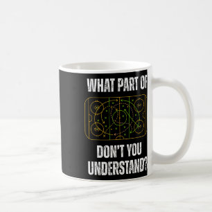 Caneca De Café Qual Parte do Hóquei Você Não Entende Piada Venced