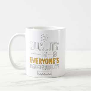 Caneca De Café Qualidade é Responsabilidade de Todos Citação de Q