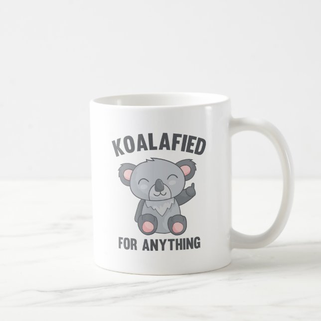 Caneca De Café Qualificado para Qualquer Coisa (Direita)