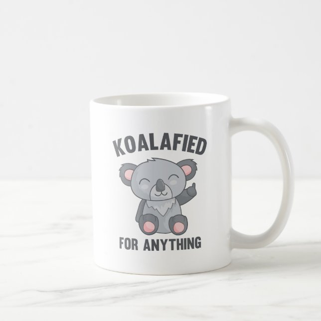 Caneca De Café Qualificado para Qualquer Coisa (Direita)