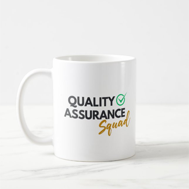 Caneca De Café Quality Assurance Squad – QA Team Mug (Esquerda)