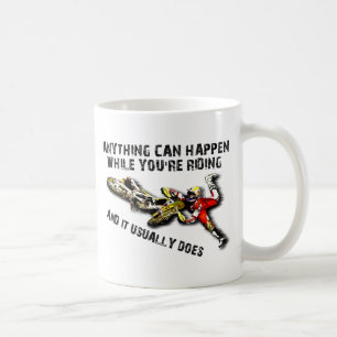 Caneca De Café Qualquer Coisa Pode Acontecer Moto Motocross Canec
