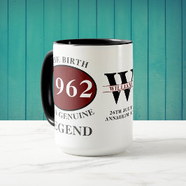 Caneca De Café Qualquer Nascer De Ano Em Monograma Adicione Seu N