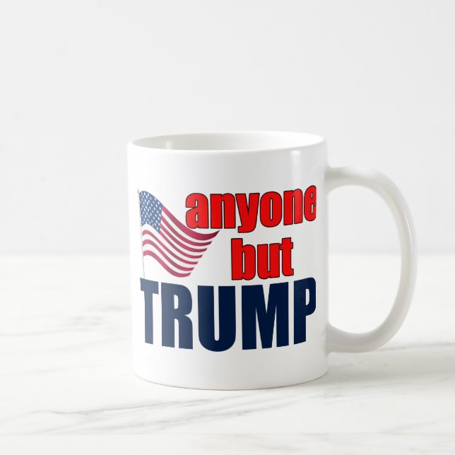 Caneca De Café Qualquer Um, Mas Trump (Direita)