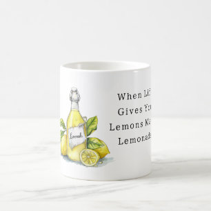 Caneca De Café Quando a Vida Lhe Dá Limões Faça Limonada