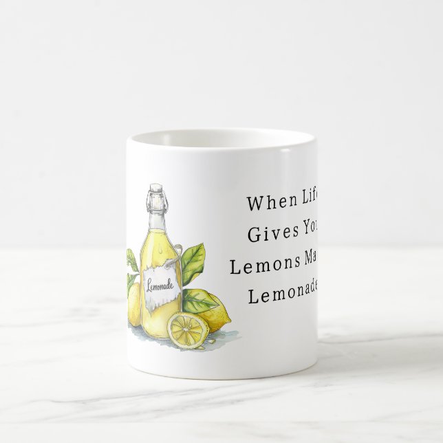 Caneca De Café Quando a Vida Lhe Dá Limões Faça Limonada (Centro)