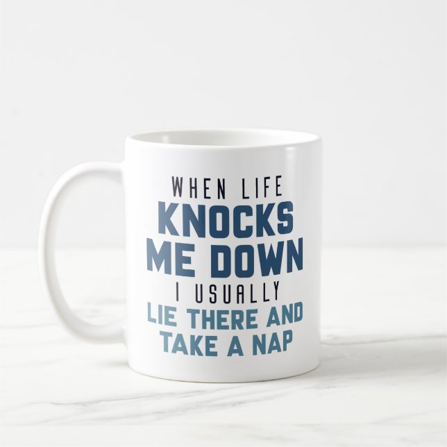 Caneca De Café Quando a vida me derrubar (Esquerda)