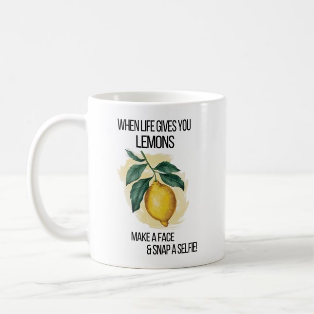 Caneca De Café Quando a vida te dá limões (Esquerda)