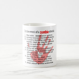 Caneca De Café Quando ataque dos zombis