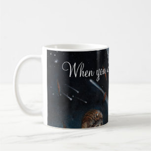 Caneca De Café Quando desejar uma estrela...