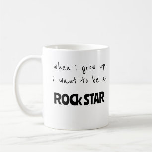 Caneca De Café Quando Eu Crescer Estrela do Rock