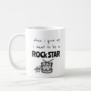 Caneca De Café Quando Eu Cresço, Torneio De Café Rock Star