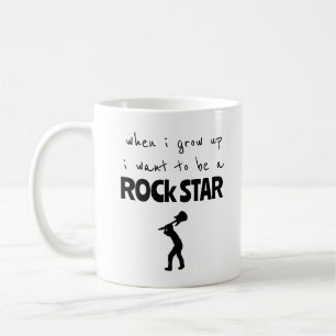 Caneca De Café Quando Eu Cresço, Torneio De Café Rock Star