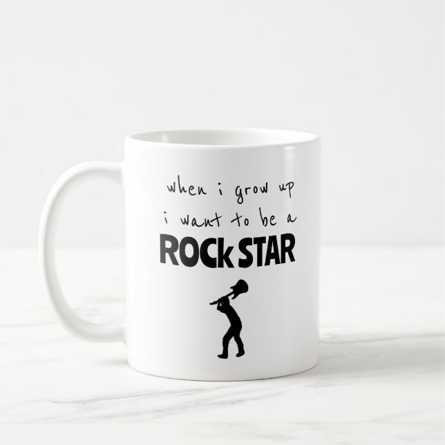 Caneca De Café Quando Eu Cresço, Torneio De Café Rock Star (Esquerda)