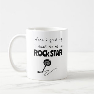 Caneca De Café Quando Eu Cresço, Torneio De Café Rock Star