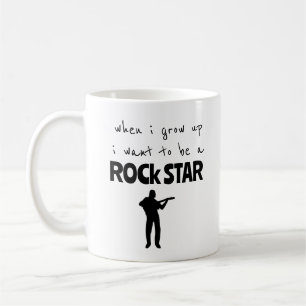 Caneca De Café Quando Eu Cresço, Torneio De Café Rock Star