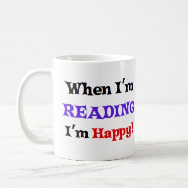 Caneca De Café quando eu estou lendo (Esquerda)