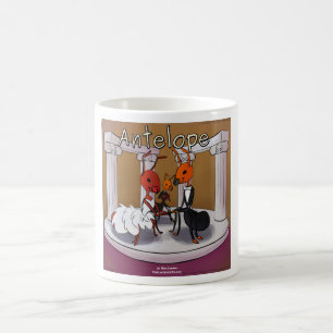 Caneca De Café Quando Formigas Fogem Casamento Divertido Cartoon