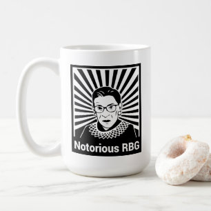 Caneca De Café Quando há nove - RBG notório