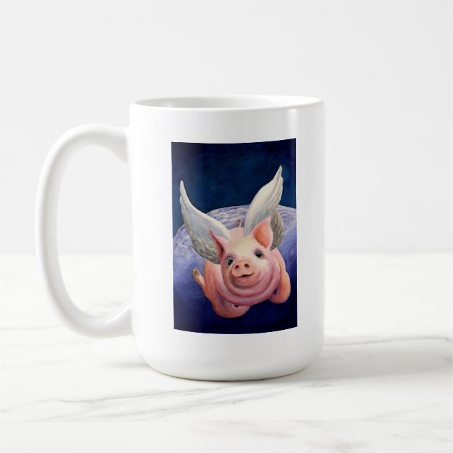 Caneca De Café Quando os porcos voarem! (Esquerda)