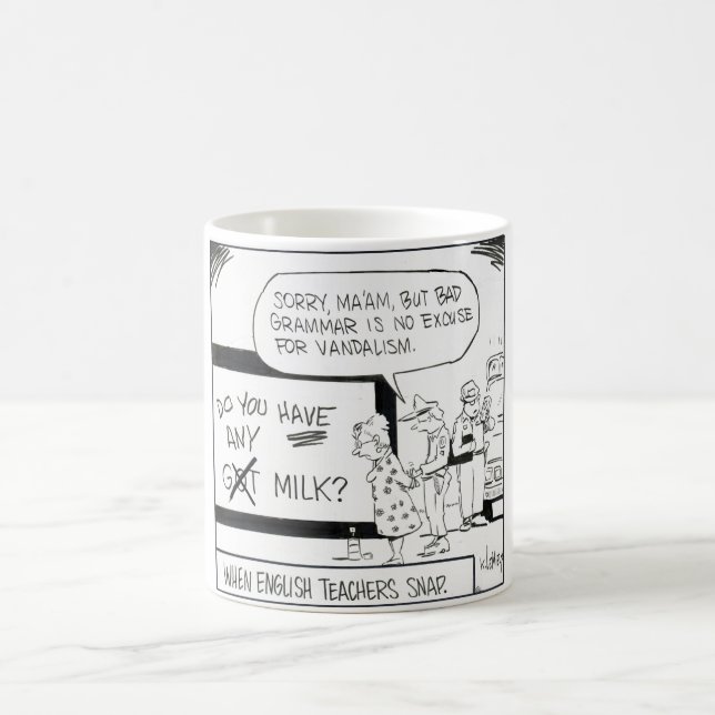 Caneca De Café "Quando os professores de inglês agarrarem" a (Centro)